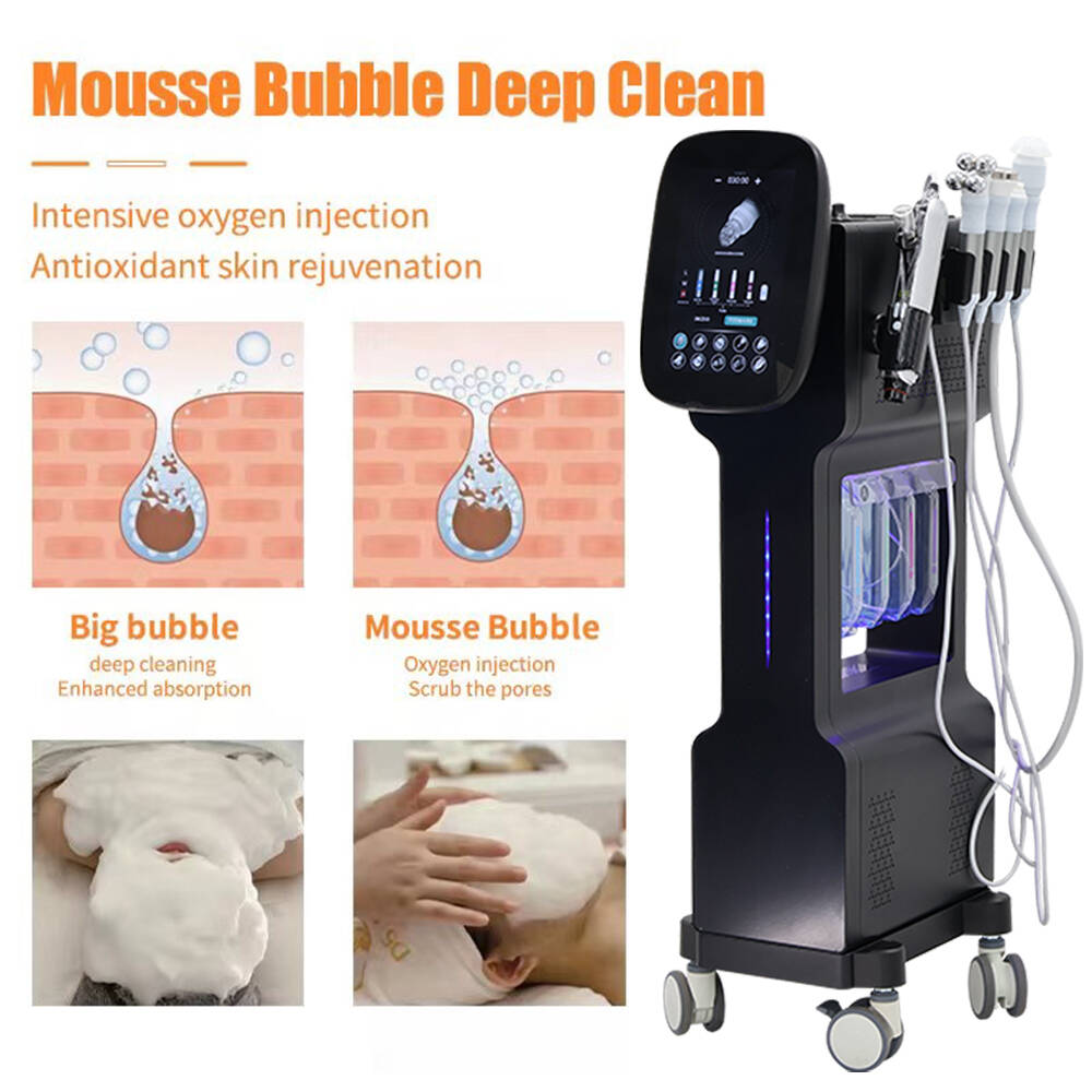 Salon 9 In 1 Hydra Facial Machine Anti Aging Skin Tighten Deep ...
