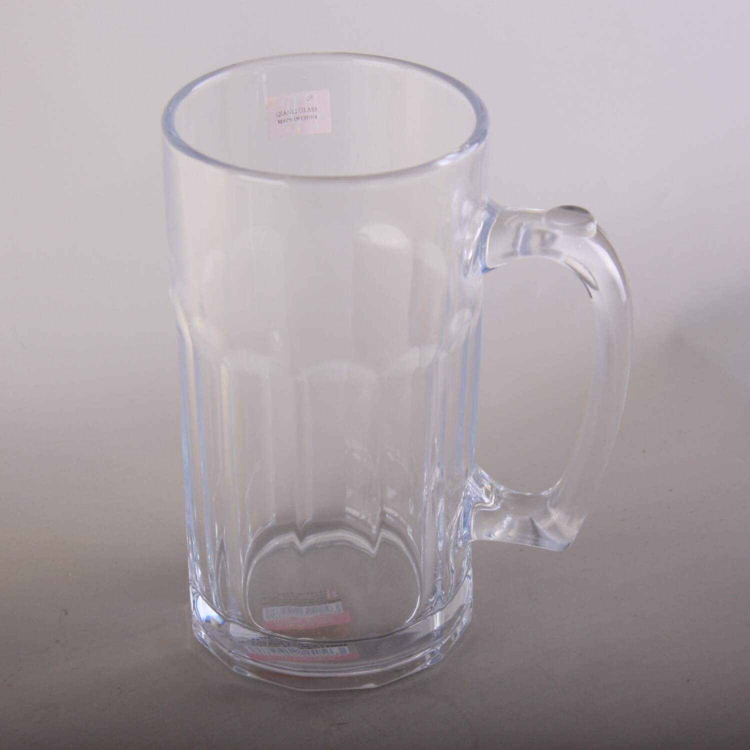 Glass with handle bar beer cup tea cup water cup home transparent thick large capacity cup