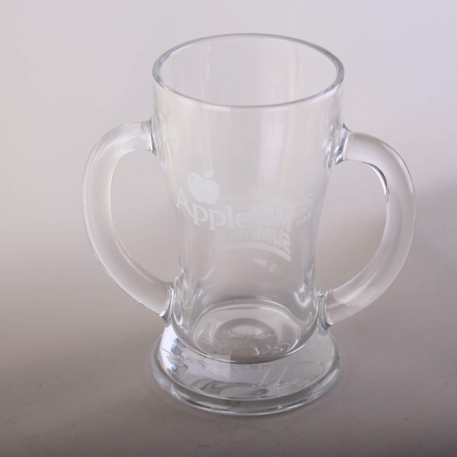 Large capacity double handle beer mug craft beer mug glass beverage cup