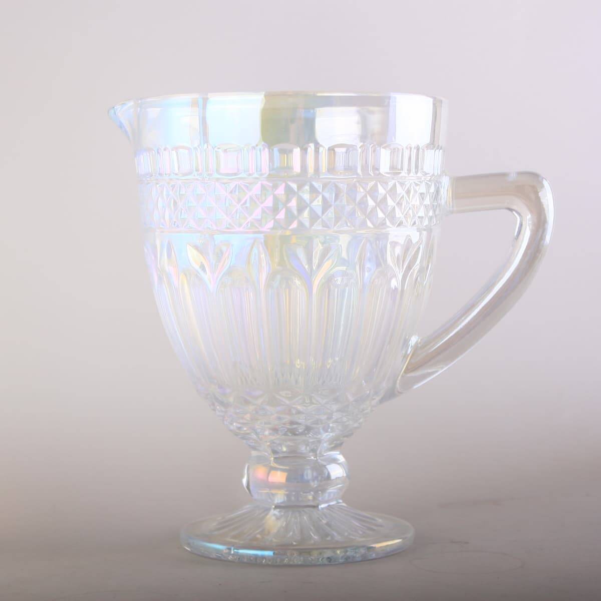 Retro relief ice bucket colorful glass large capacity beer cup thickened