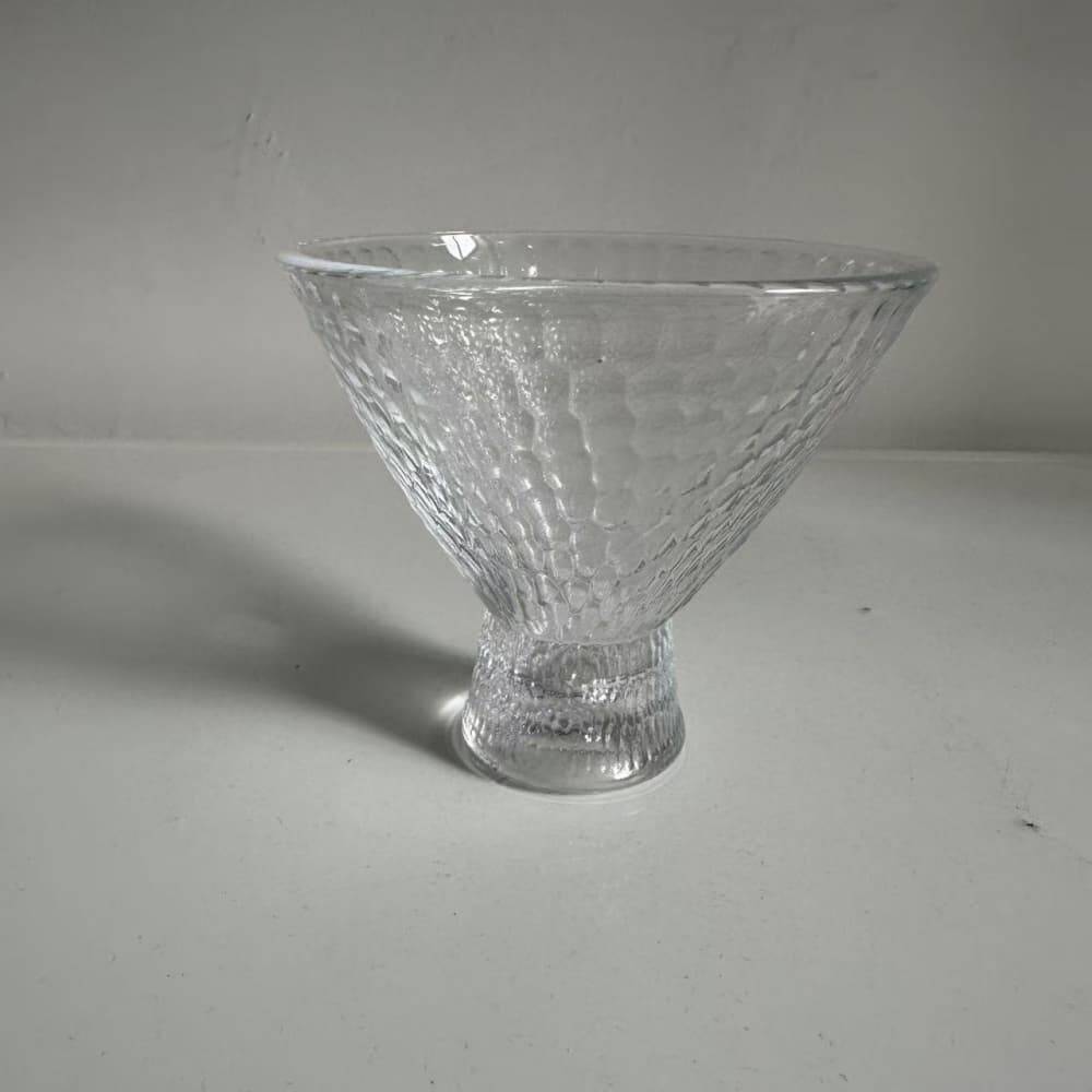 Alta cantidad Patrón de martillo creativo Copa de helado de cristal Ensalada de jugo