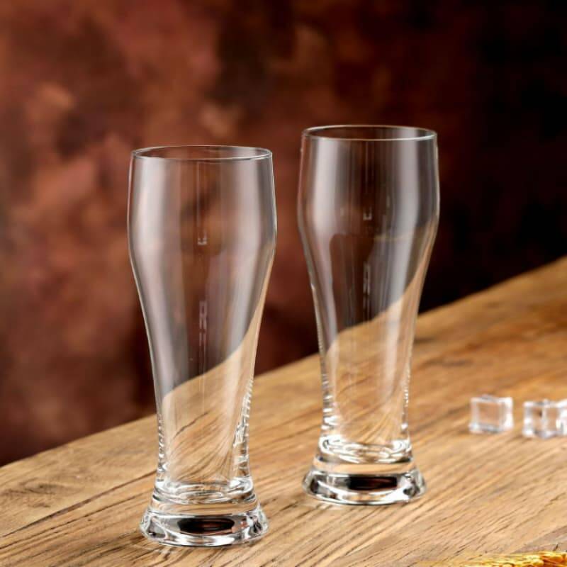 Wheat waist crystal household glass beer mug European style craft beer mug