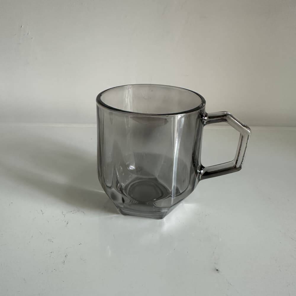 Manejo de té de vidrio para el mango doméstico juego de alto valor completo de tazas de café tazas de café