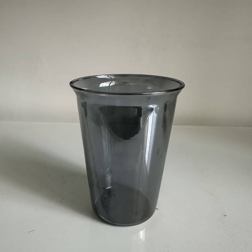 Café de vidrio de borosilicato alto transparente Copa fría Copa de agua Copa de agua simple Copa de una sola capa de una sola capa