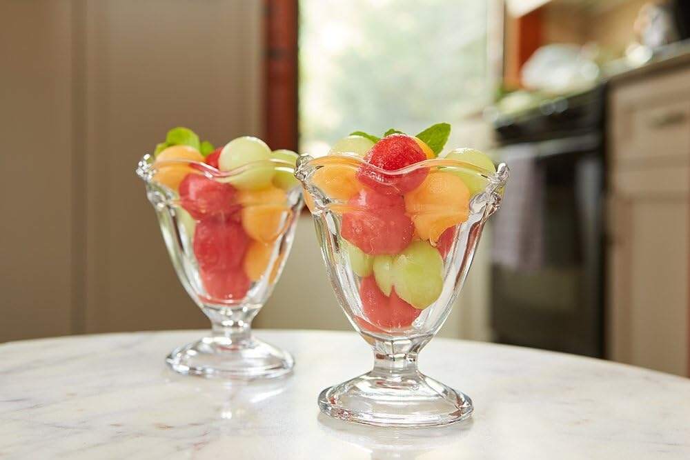 Creative ice cream cup glass cup high foot dessert ice cream cold drink milkshake fruit juice ice cream cup