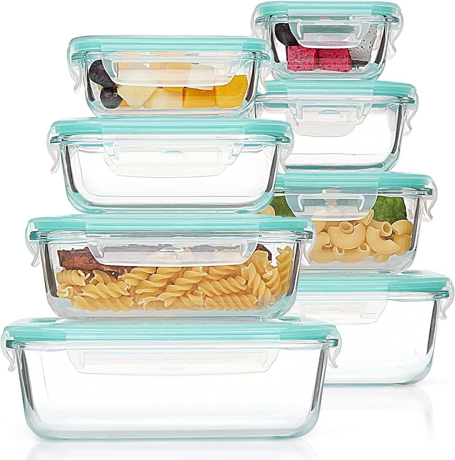 High borosilicate heat-resistant glass bowl rectangular household fresh-keeping box glass bowl
