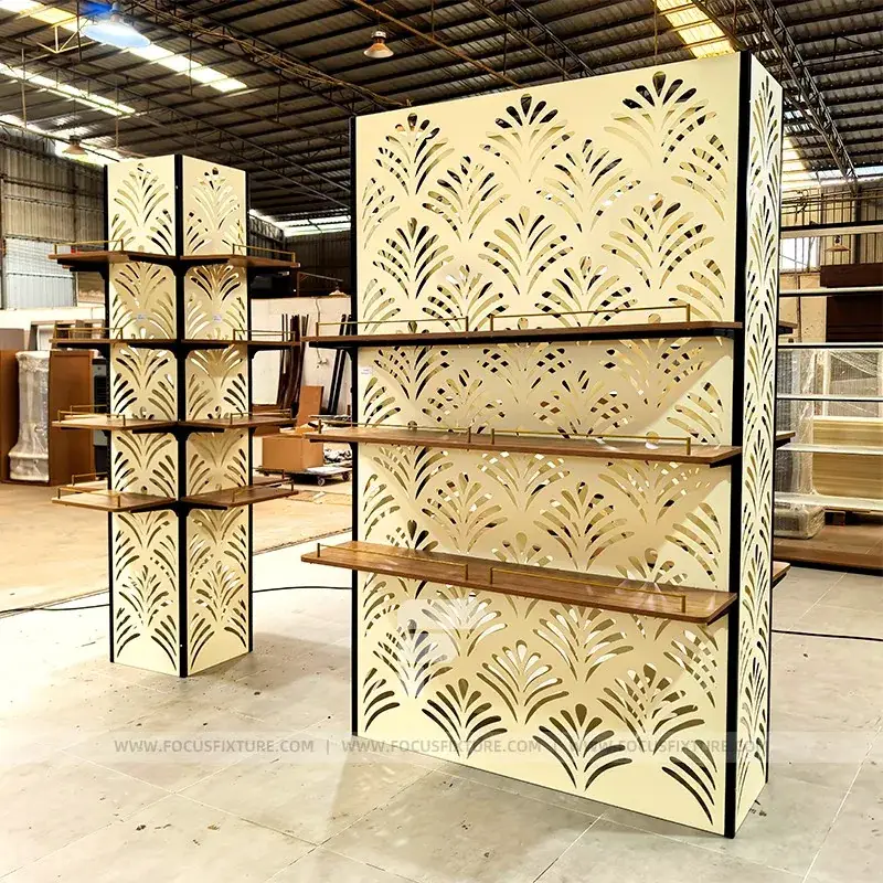 Gold Frame Rack Gold Frame Illuminated Wall Display Rack
