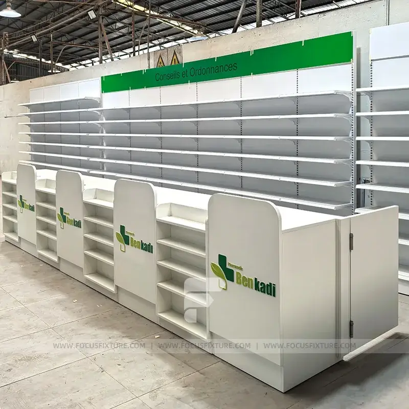 Window White Rack White Curved Backlit Wall Display Rack