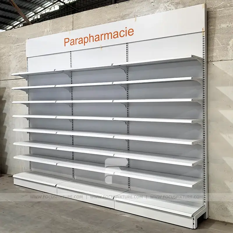 Window White Rack White Curved Backlit Wall Display Rack