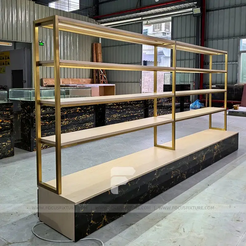 Silver Heavy Duty Multi Tier Display Rack