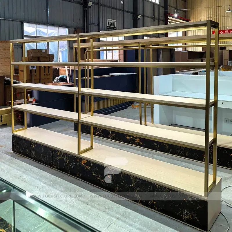 Silver Heavy Duty Multi Tier Display Rack