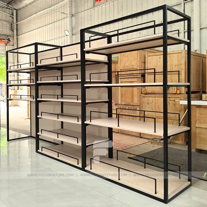 Deco Display Rack Fixture Display Gray Wall Panel Display Rack System