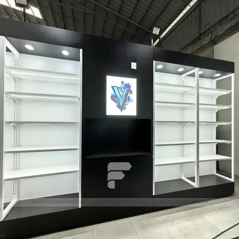 White Minimalist Wall Display Rack