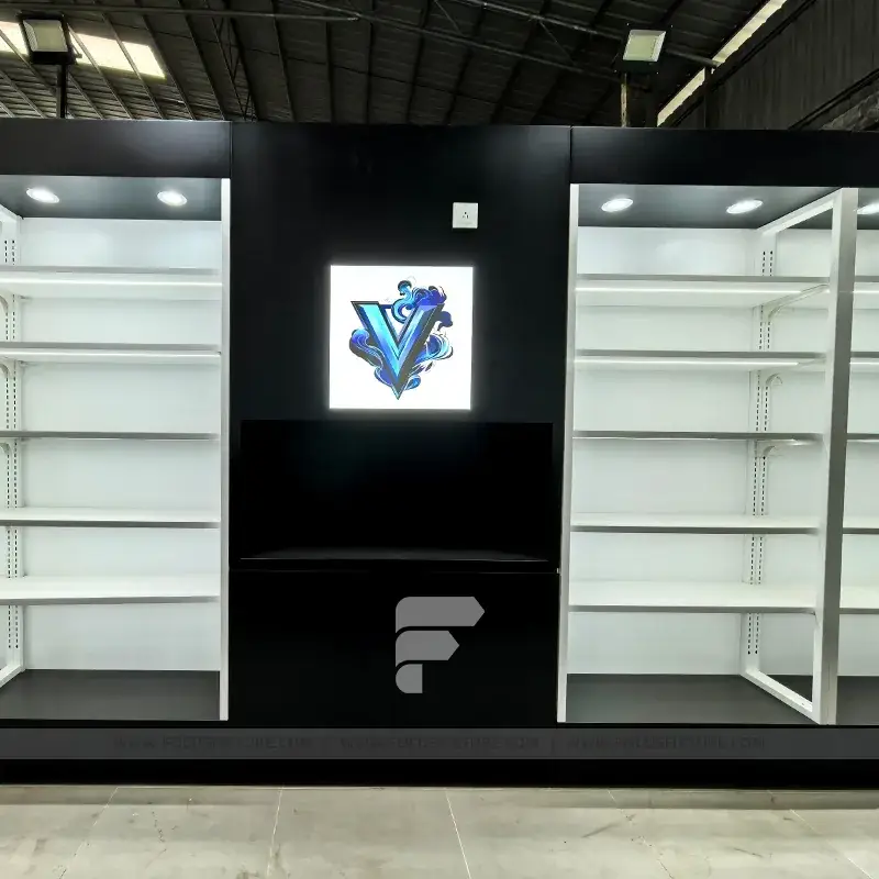 White Minimalist Wall Display Rack