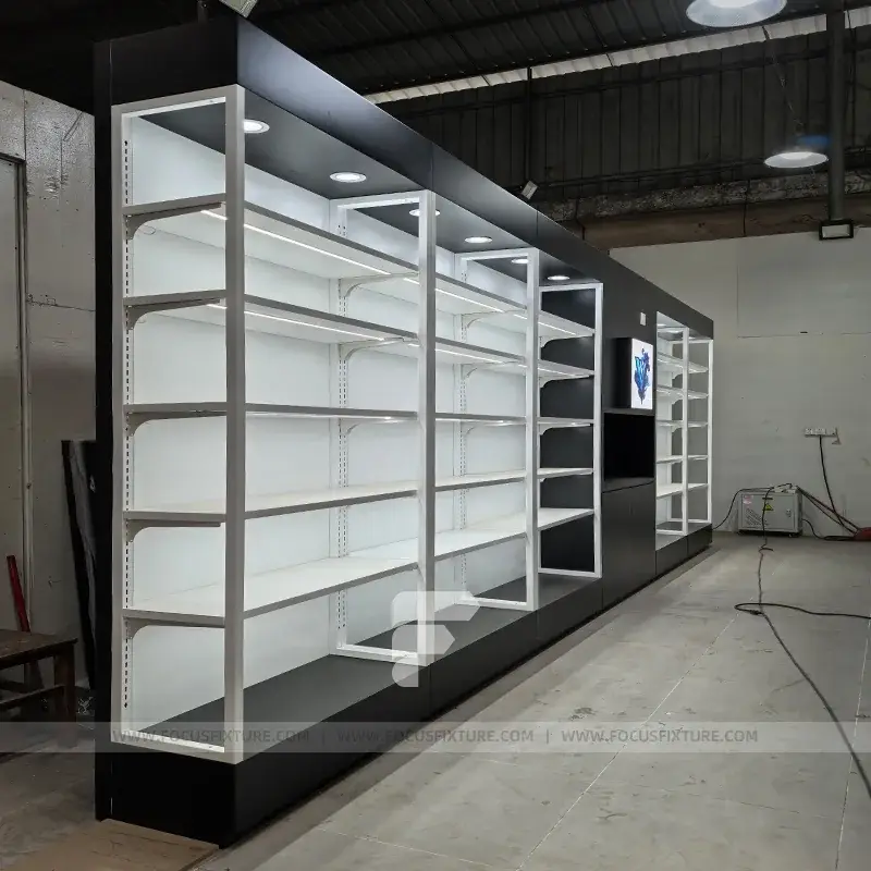 White Minimalist Wall Display Rack