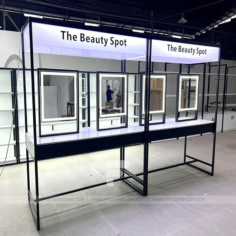 Black Storefront Window Display Stand
