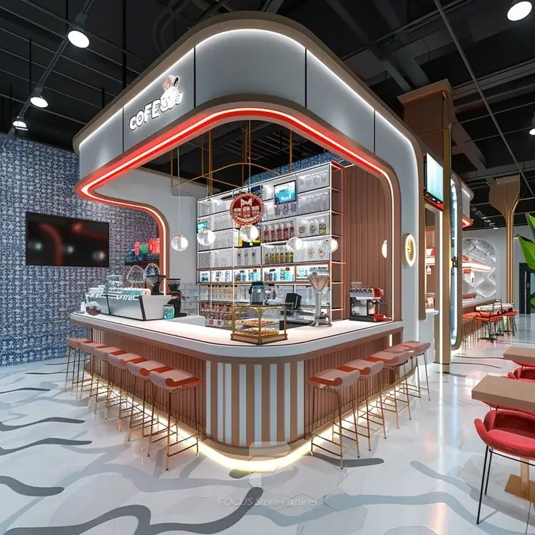 Rainbow Beverage Bar Counter Layout
