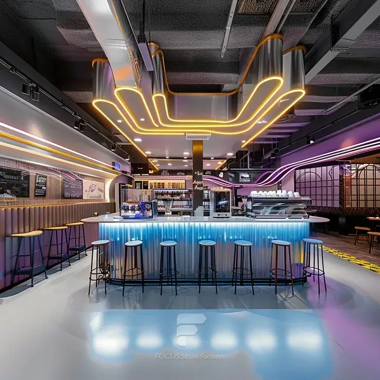 Rainbow Beverage Bar Counter Layout
