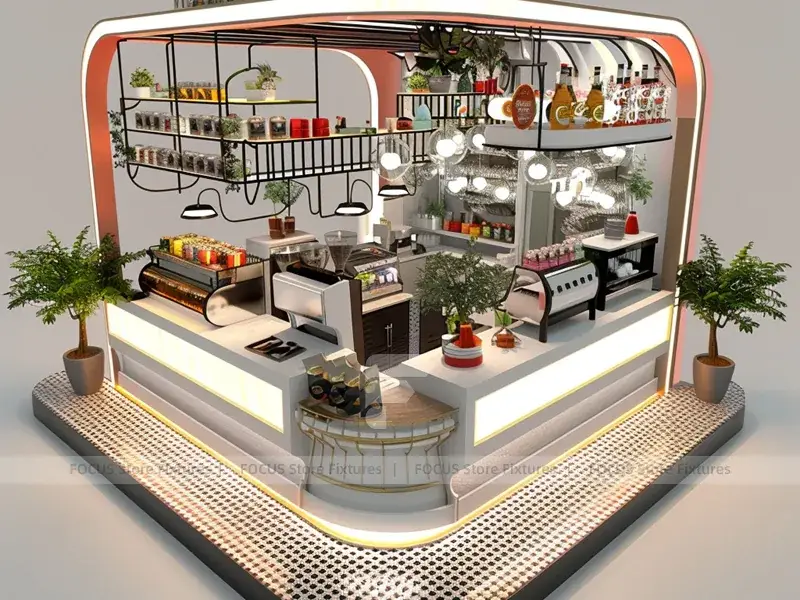 Desert Counter Design White Arch Dessert Beverage Island Counter