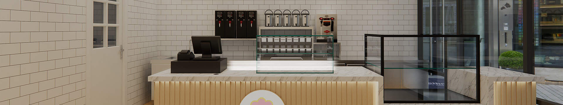 Design Coffee Shop Cafe Counters Retail Display Counter
