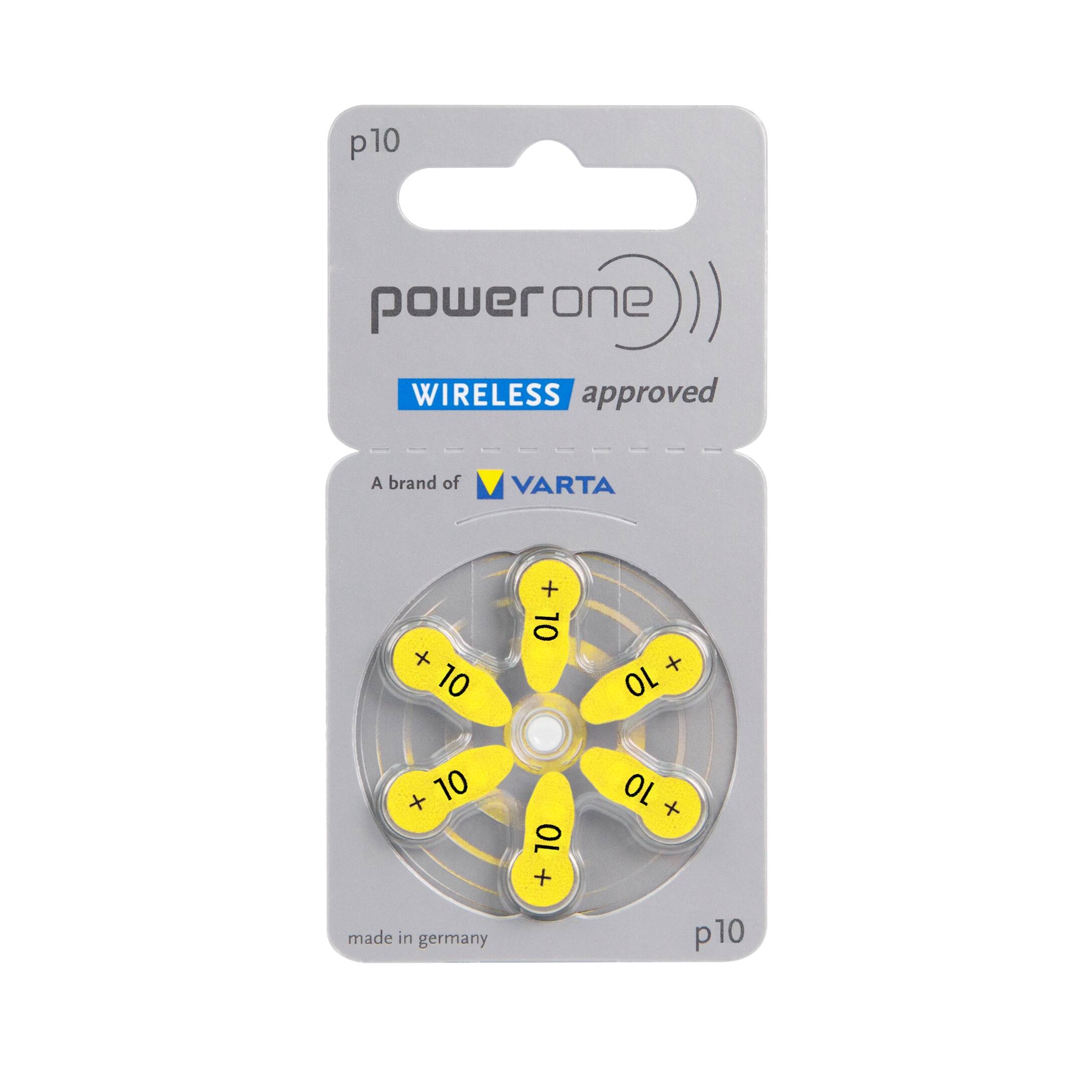 Poweone Zinc Air Batteries Size A10 for Hearing Aid