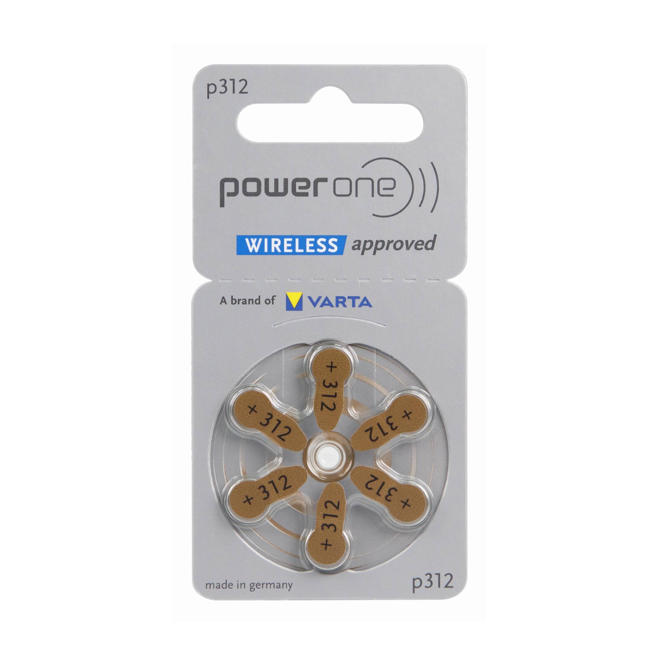 High Quality A312 Poweone Zinc Air Batteries for Hearing Aid