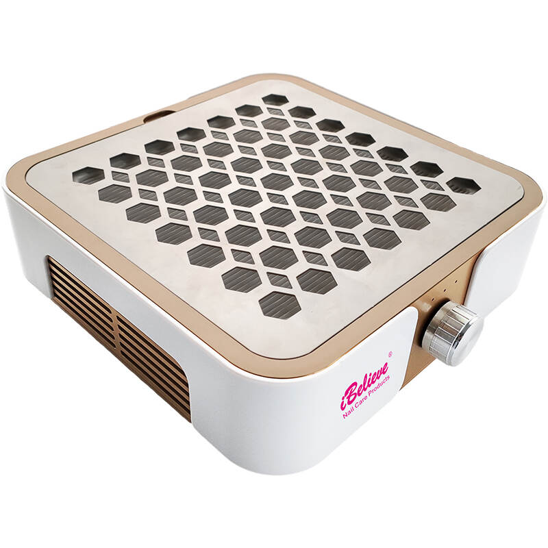 iBelieve New Arrival Professional Desktop Electric Nail Dust Collector – 60W Strong Suction for Salon Use