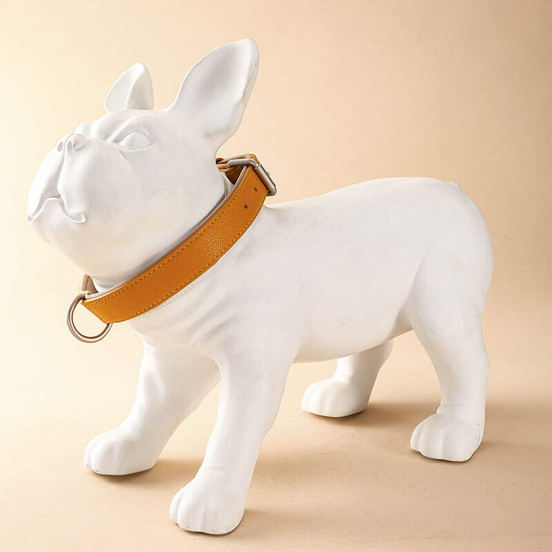 Luxury Double-layer Leather Handmade Pet Collar with Comfortable Padding