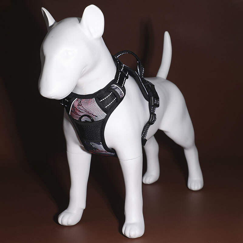 Wholesale Reflective Adjustable Dog Harness With Soft Padded Handle Heavy Duty No Pull Oxford Dog Harness