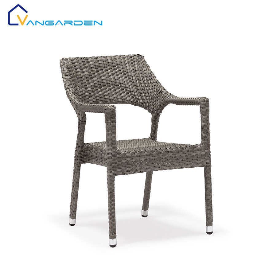 Plastic Rattan Chair Outdoor Wicker Furniture Garden Dining