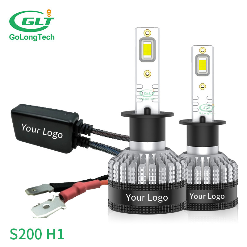 Golongtech S200  led 200w car headlight bulb LED headlight super bright H1 led headlight