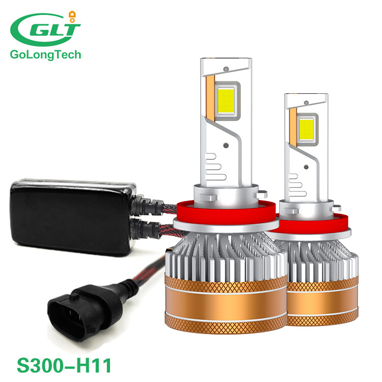 Golongtech Auto Light Bulb 300W Car LED Automotive H11 H8 H9 LED Headlight