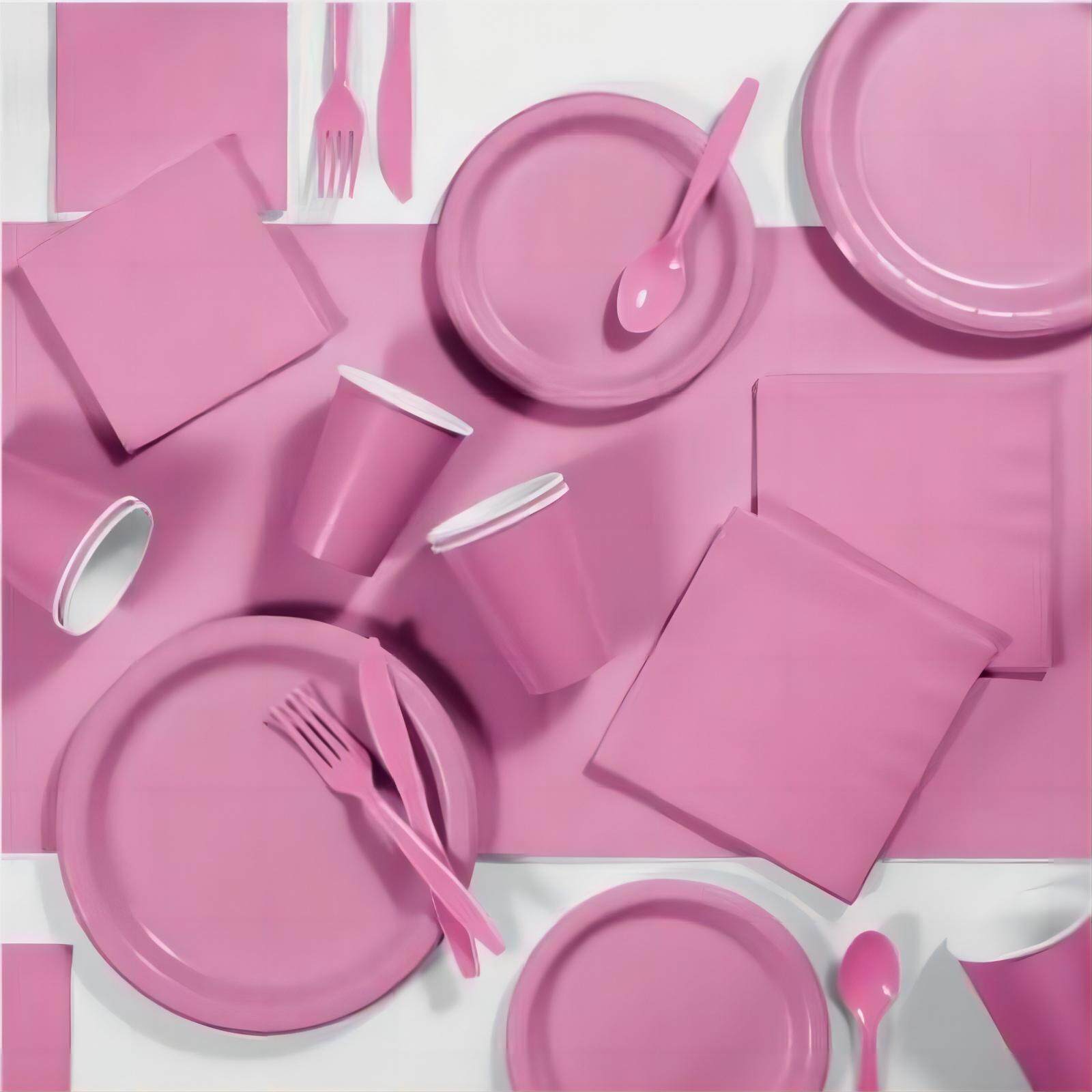 Pink tableware pary supplies sets