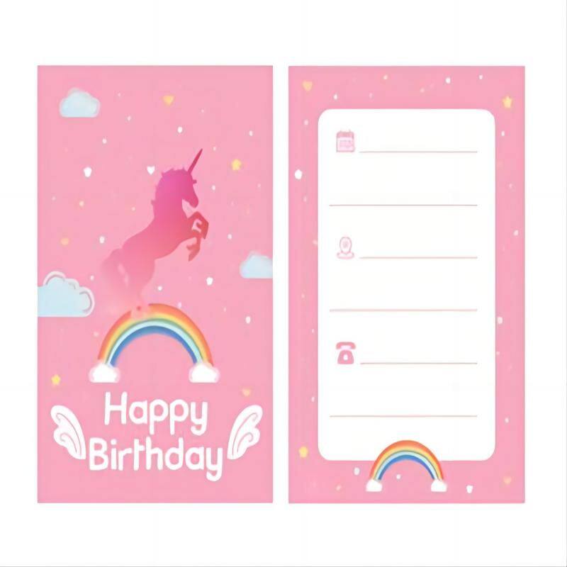 Unicorn series-invitation card 15x10cm