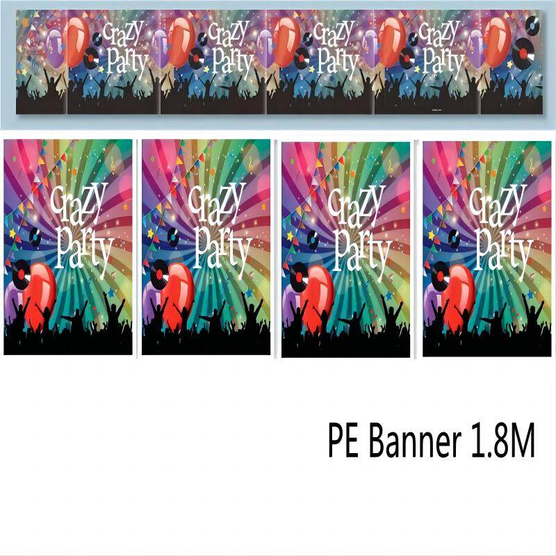 Crazy party series-PE Banner 1.8m