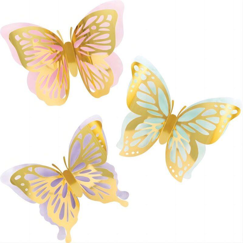 Foil butterfly series-3D wall cutouts