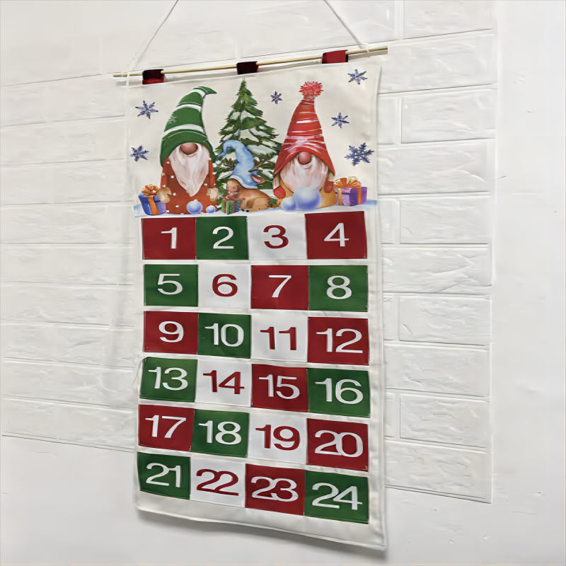 Christmas countdown calendar 73x35cm