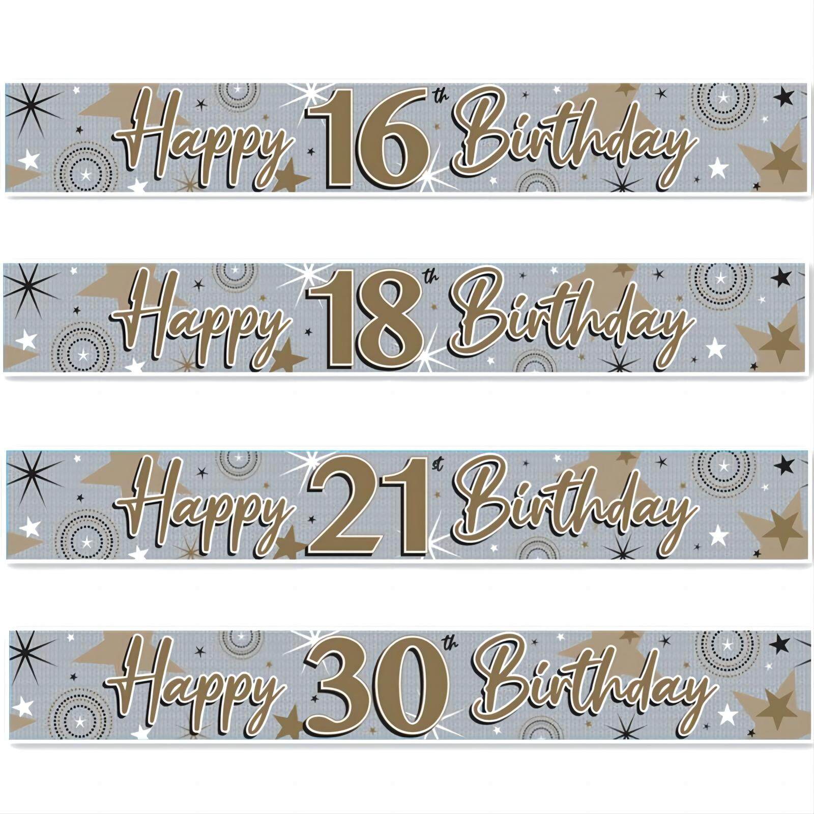 Foil banner 258x11.5cm