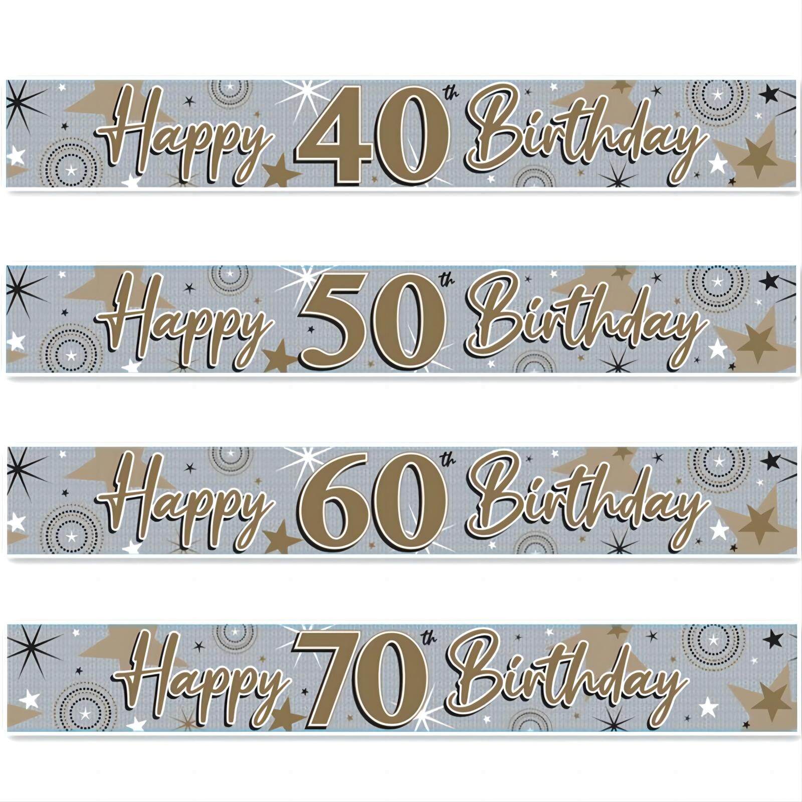 Foil banner 258x11.5cm