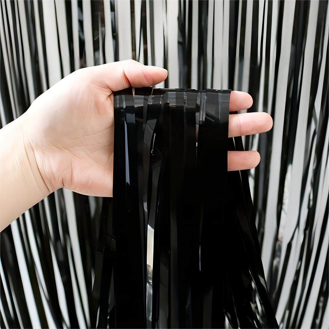 Foil curtain-black