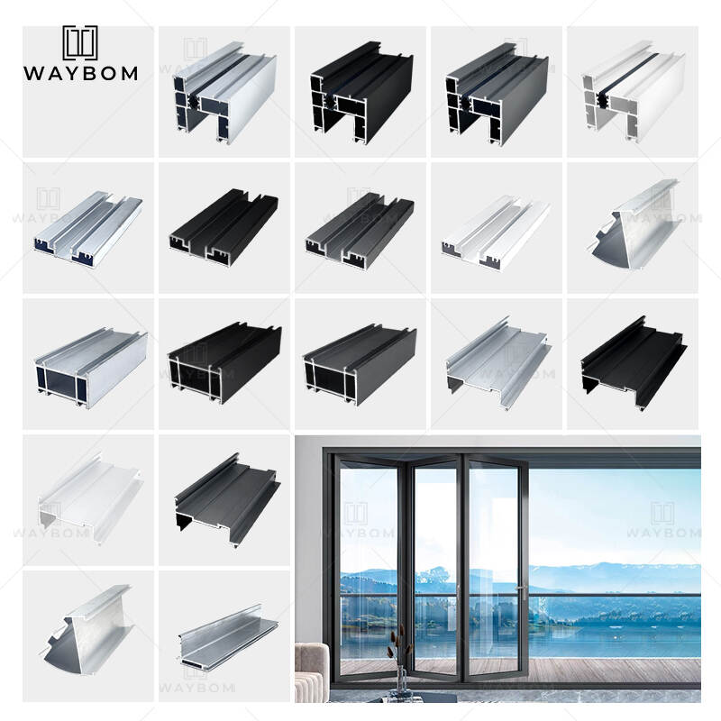 75 fold door profile anodized construction building aluminum profile durability bifolding door aluminum alloy aluminum profile