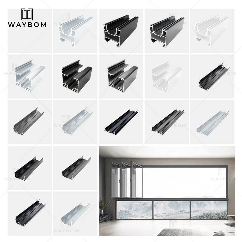 Waybom 42 slim lift the folding window aluminum bi-folding window aluminum frame folding windows and door aluminium profiles