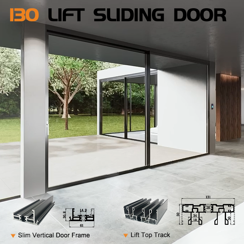 What are the key features that set the 130 heavy-duty lift and slide door apart from other door options on the market?