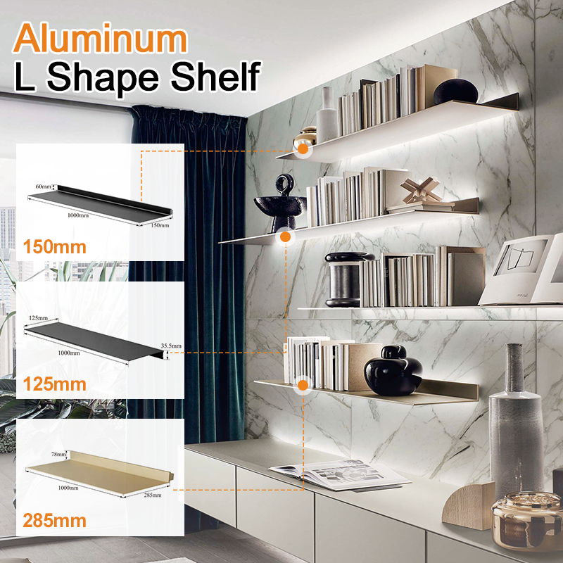 Decorative L-shaped Shelves