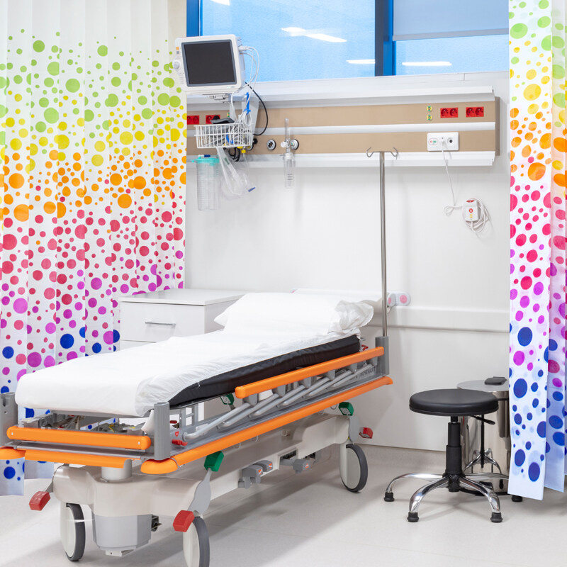 Esun Antimicrobial Printed Colours Disposable Hospital Curtains