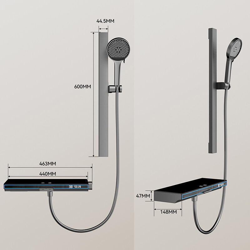 Multifunctional temperature control faucet wholesale, Four-function solid aluminum shower set factory, Dual-function shower set bulk supplier, Bathroom shower set for commercial projects, Two-function aluminum shower set wholesale