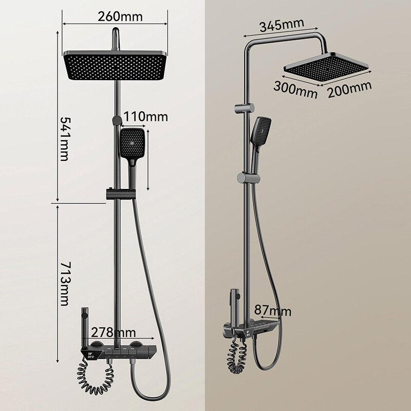 Elegant space aluminum shower system wholesale, Premium constant temperature shower set distributor, Swivel brass sink mixer faucet supplier, 360° rotating kitchen faucet wholesale, Dual spraying pull-out kitchen faucet for hotels