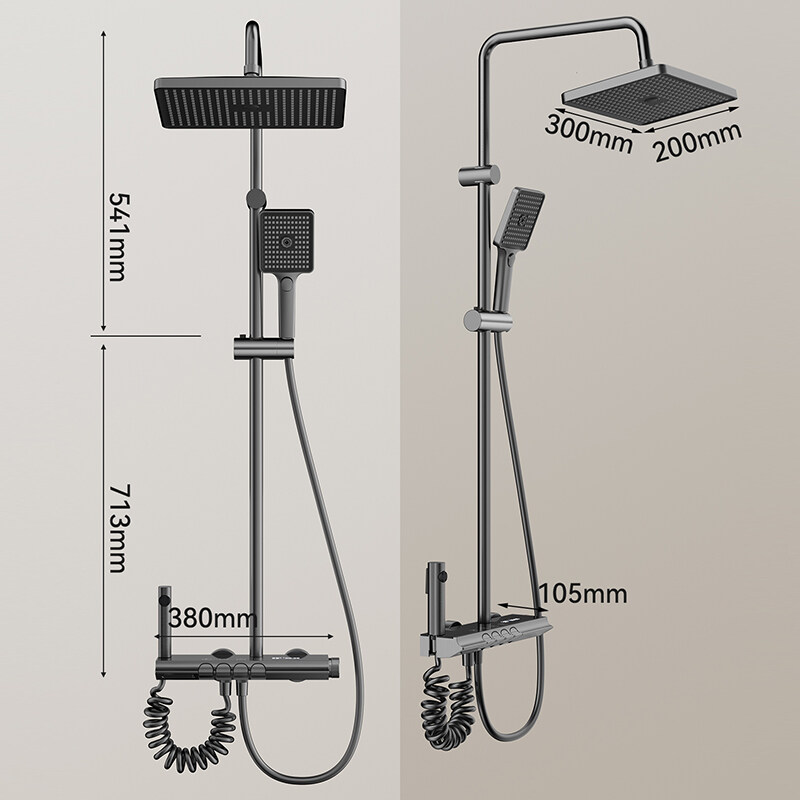 Basic constant temperature shower set for hotels, Elegant space aluminum shower system wholesale, Premium constant temperature shower set distributor, Swivel brass sink mixer faucet supplier, 360° rotating kitchen faucet wholesale