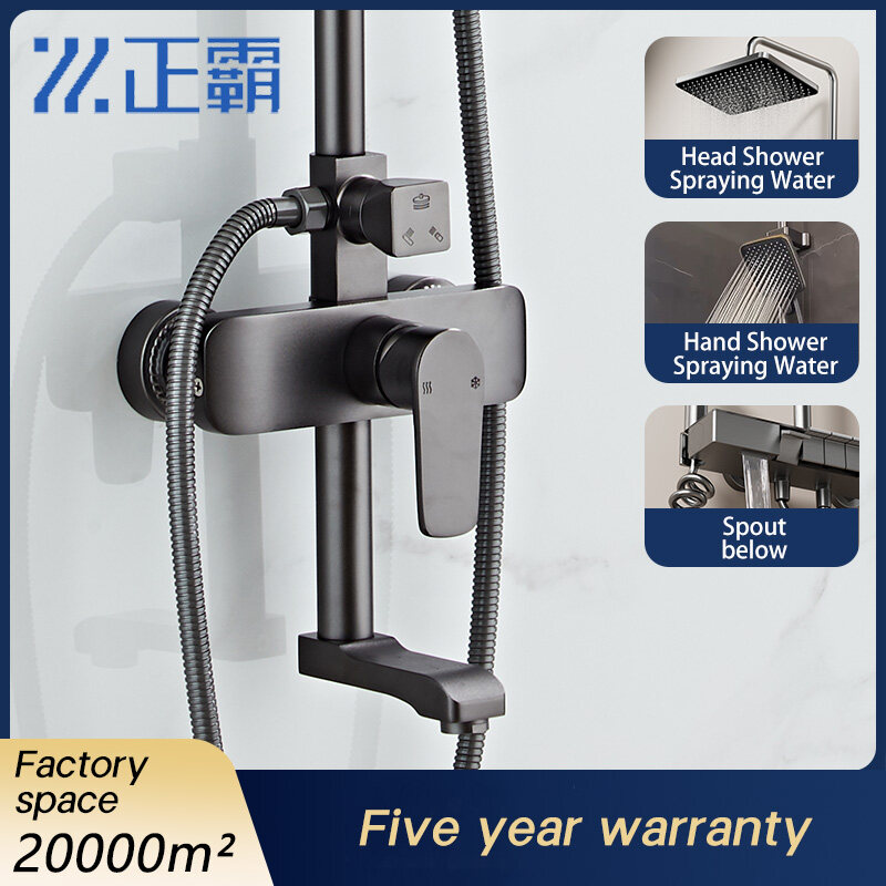 Elegant space aluminum shower system wholesale, Premium constant temperature shower set distributor, Swivel brass sink mixer faucet supplier, 360° rotating kitchen faucet wholesale, Dual spraying pull-out kitchen faucet for hotels