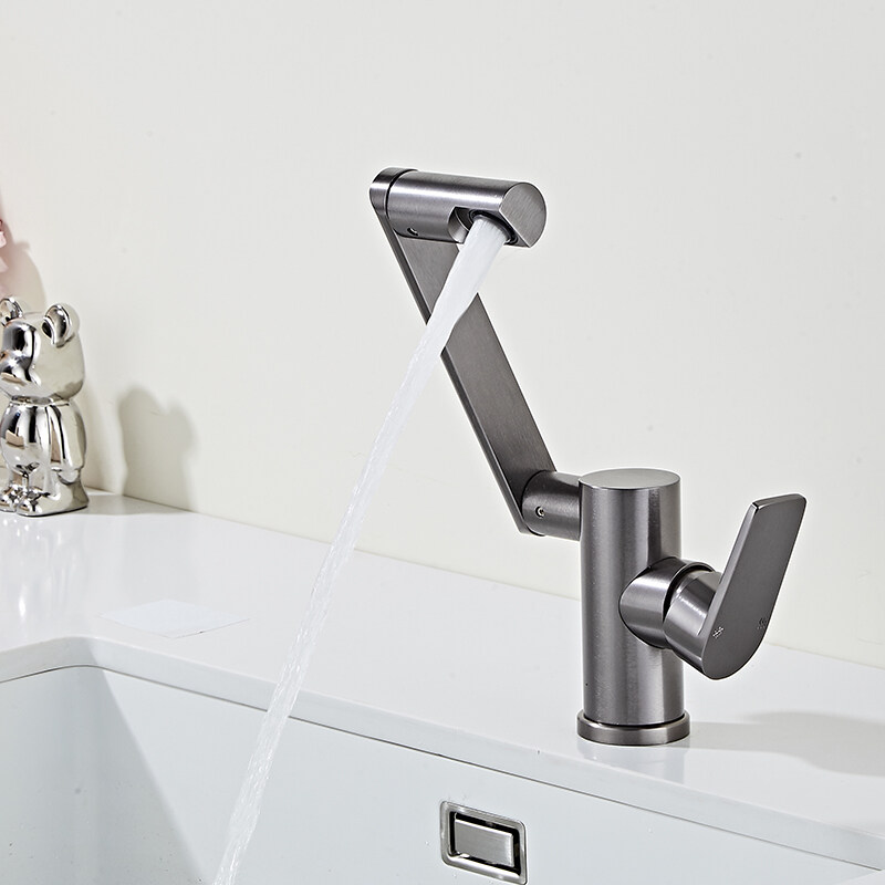 Hot & Cold 360° Rotating Space Aluminum Faucet with Dual Control